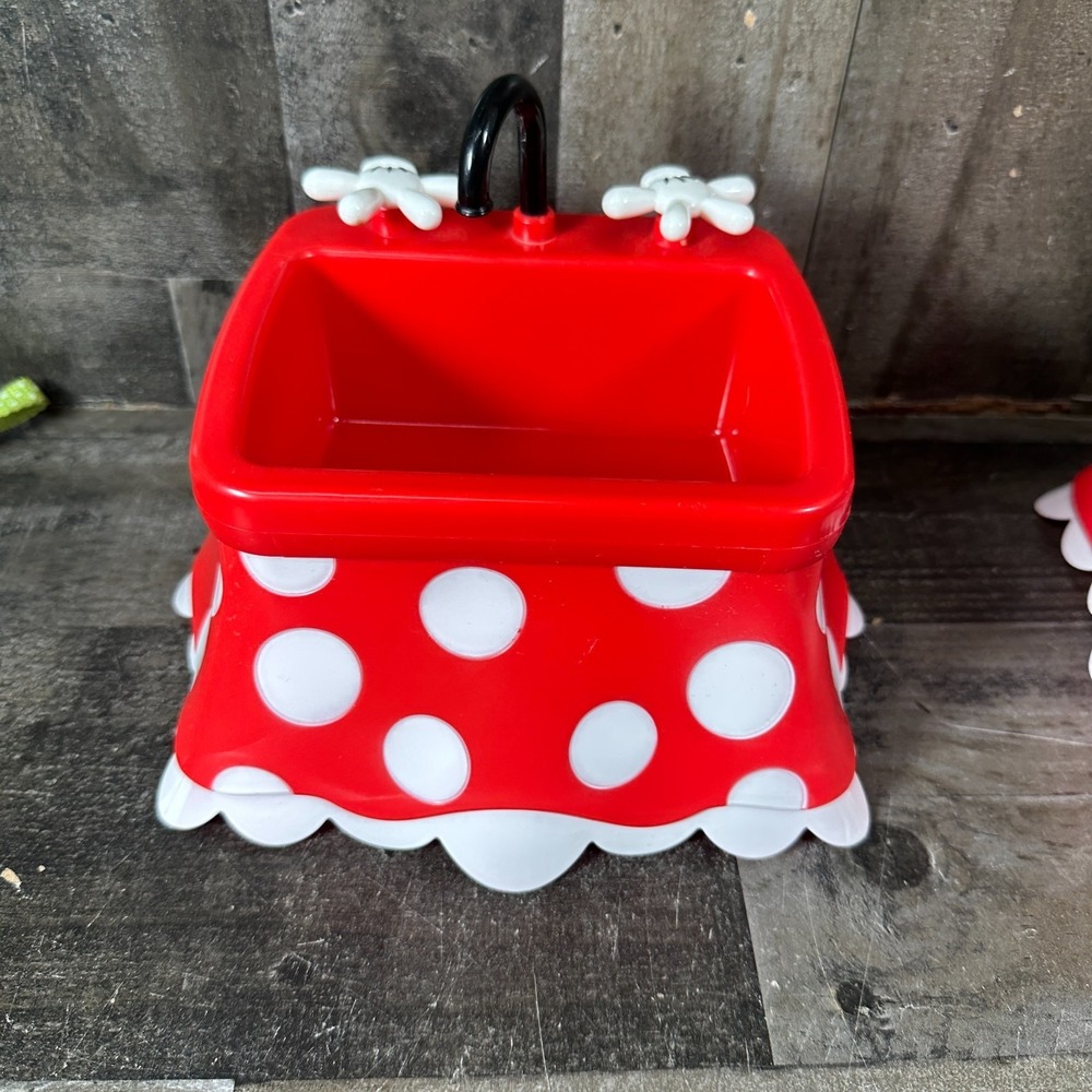 Disney Parks Minnie Mouse Kitchen Sink Ice Cream Sundae Dessert Souvenir‎ Bowl